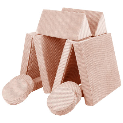 Wielofunkcyjna sofa modułowa dla dziecka i klocki piankowe w jednym